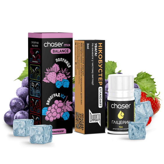 Chaser Mix Полуниця Виноград Ice 30 мл