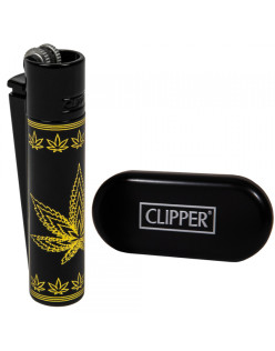 Запальничка - Clipper Leaves Black